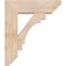Ekena Millwork Merced Slat Smooth Bracket w/ Offset Brace, Douglas Fir, 7 1/2"W x 24"D x 28"H BKT0806X24X28MRC06SDF - alternate 3